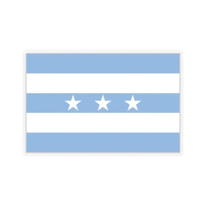 Flag of Guayaquil Ecuador - STICKER Vinyl Kiss-Cut Decal 6 Inch Transparent - The Sticker Space