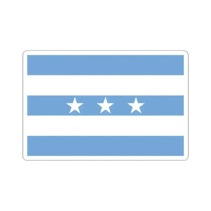 Flag of Guayaquil Ecuador - STICKER Vinyl Kiss-Cut Decal 6 Inch White - The Sticker Space