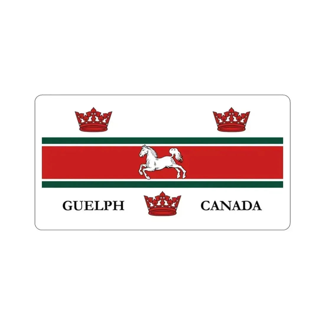 Flag of Guelph Canada STICKER Vinyl Die-Cut Decal 2 Inch - The Sticker Space