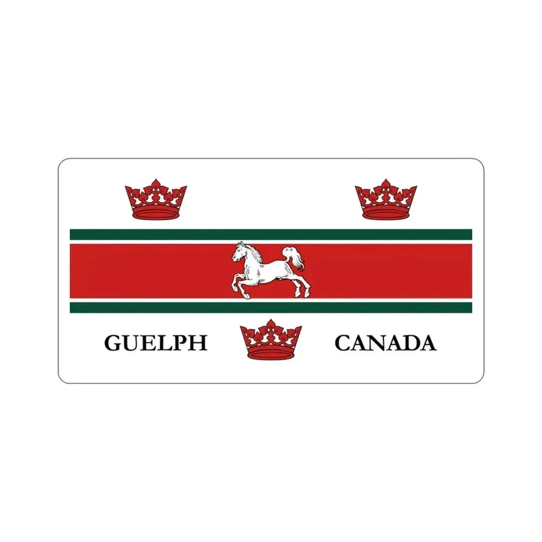 Flag of Guelph Canada STICKER Vinyl Die-Cut Decal 3 Inch - The Sticker Space