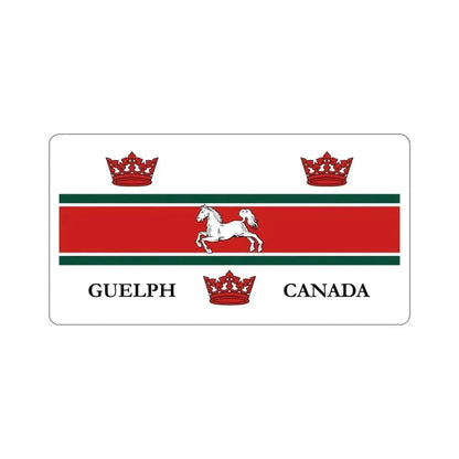 Flag of Guelph Canada STICKER Vinyl Die-Cut Decal 4 Inch - The Sticker Space