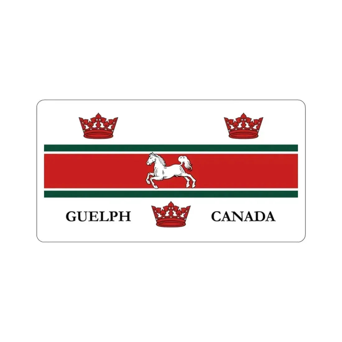Flag of Guelph Canada STICKER Vinyl Die-Cut Decal - The Sticker Space