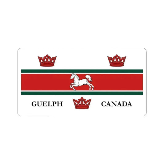 Flag of Guelph Canada - STICKER Vinyl Kiss-Cut Decal 2 Inch White - The Sticker Space