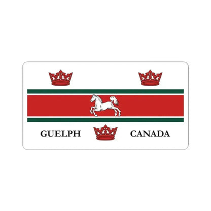 Flag of Guelph (Canada) STICKER Vinyl Kiss-Cut Decal 2 Inch White - The Sticker Space