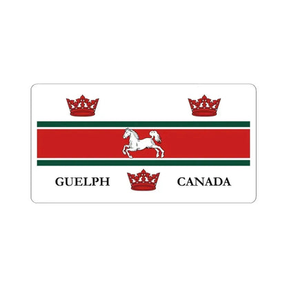 Flag of Guelph Canada - STICKER Vinyl Kiss-Cut Decal 4 Inch White - The Sticker Space