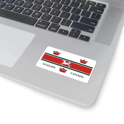 Flag of Guelph (Canada) STICKER Vinyl Kiss-Cut Decal - The Sticker Space