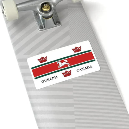 Flag of Guelph (Canada) STICKER Vinyl Kiss-Cut Decal - The Sticker Space