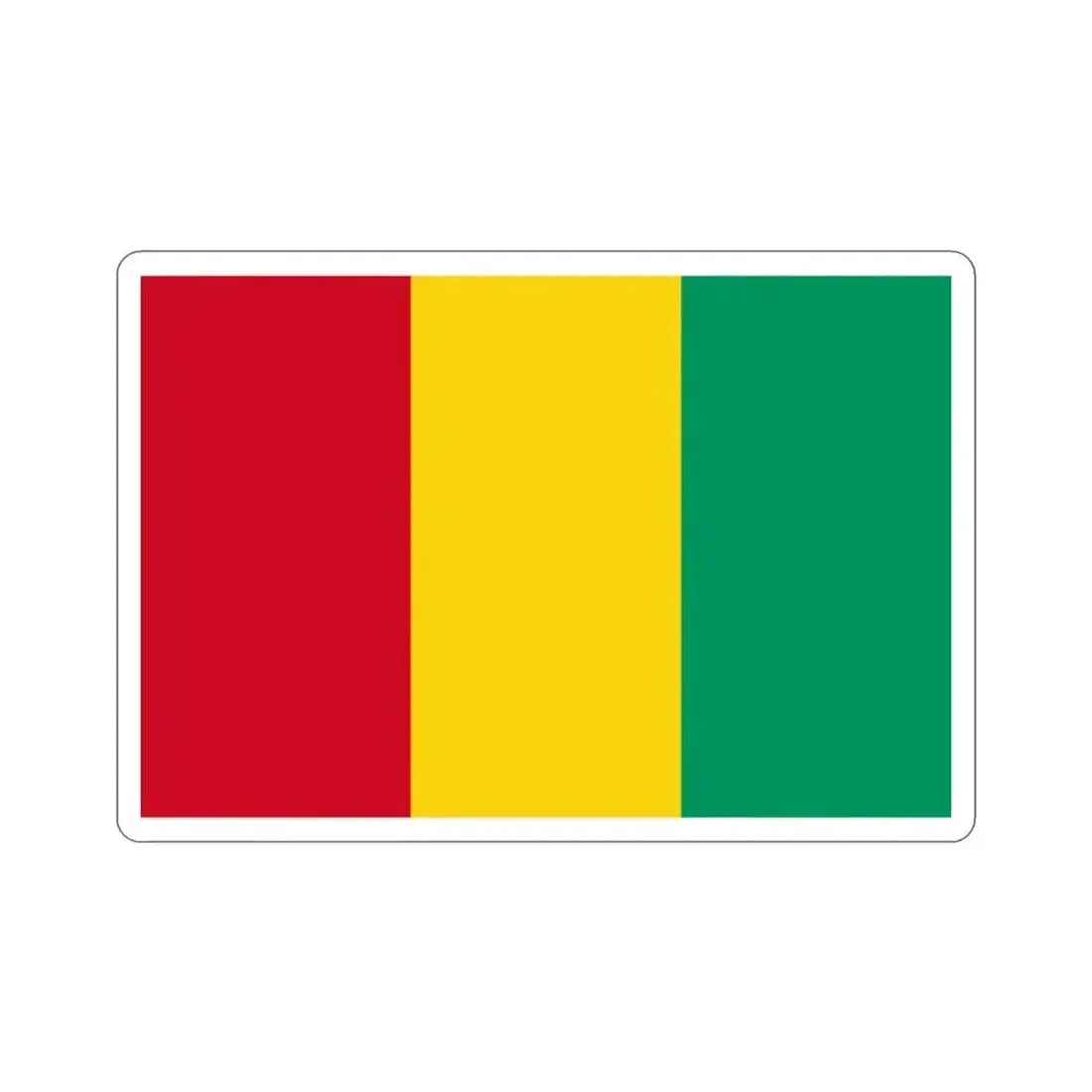 Flag of Guinea STICKER Vinyl Die-Cut Decal 2 Inch - The Sticker Space