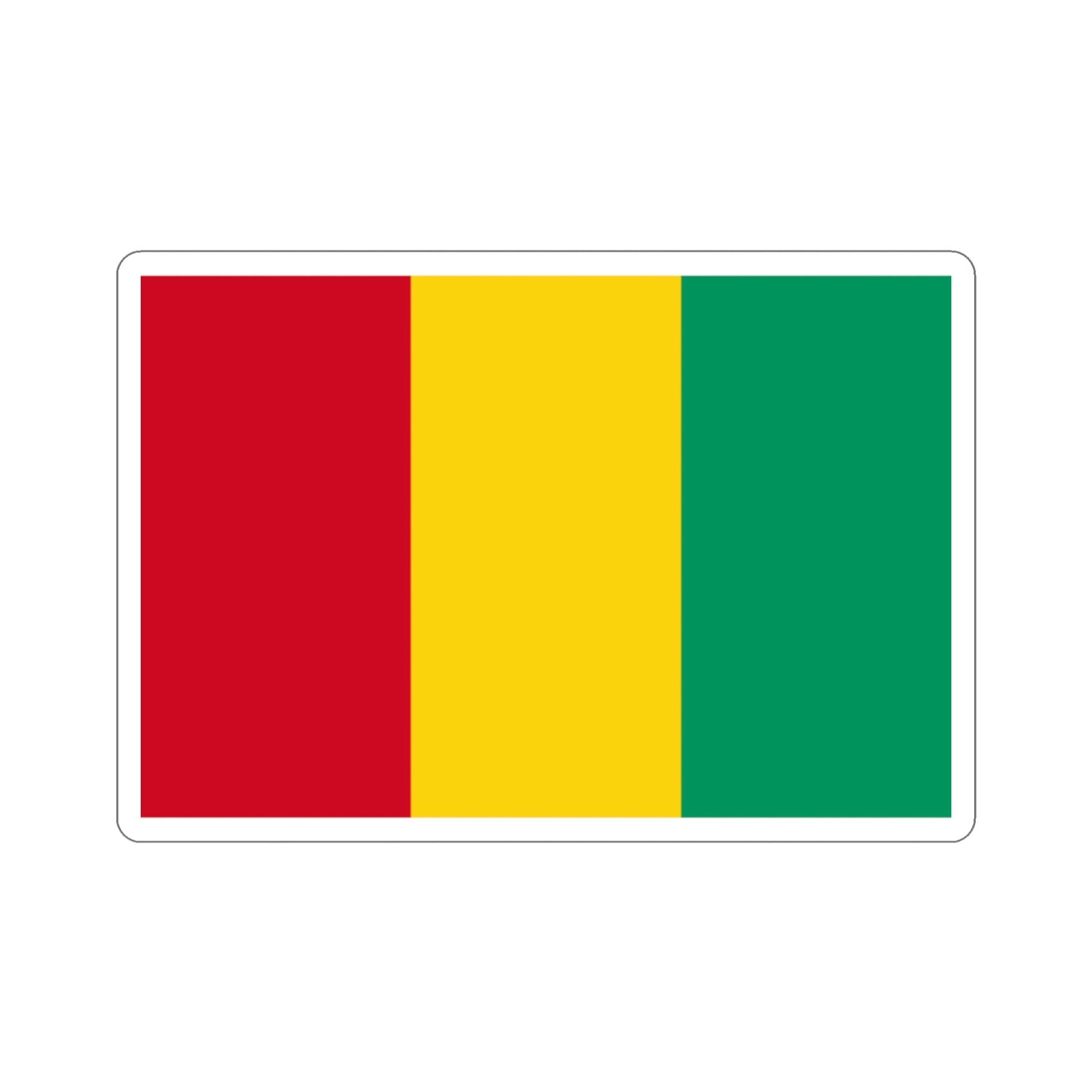 Flag of Guinea STICKER Vinyl Die-Cut Decal-2 Inch-The Sticker Space