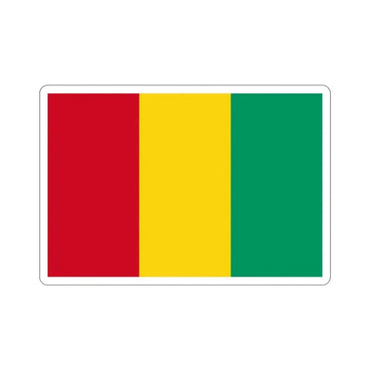 Flag of Guinea STICKER Vinyl Die-Cut Decal 3 Inch - The Sticker Space