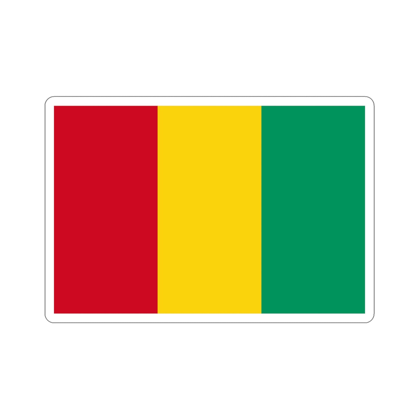 Flag of Guinea STICKER Vinyl Die-Cut Decal-3 Inch-The Sticker Space