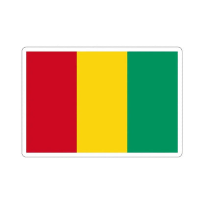 Flag of Guinea STICKER Vinyl Die-Cut Decal 4 Inch - The Sticker Space
