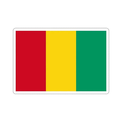Flag of Guinea STICKER Vinyl Die-Cut Decal 5 Inch - The Sticker Space