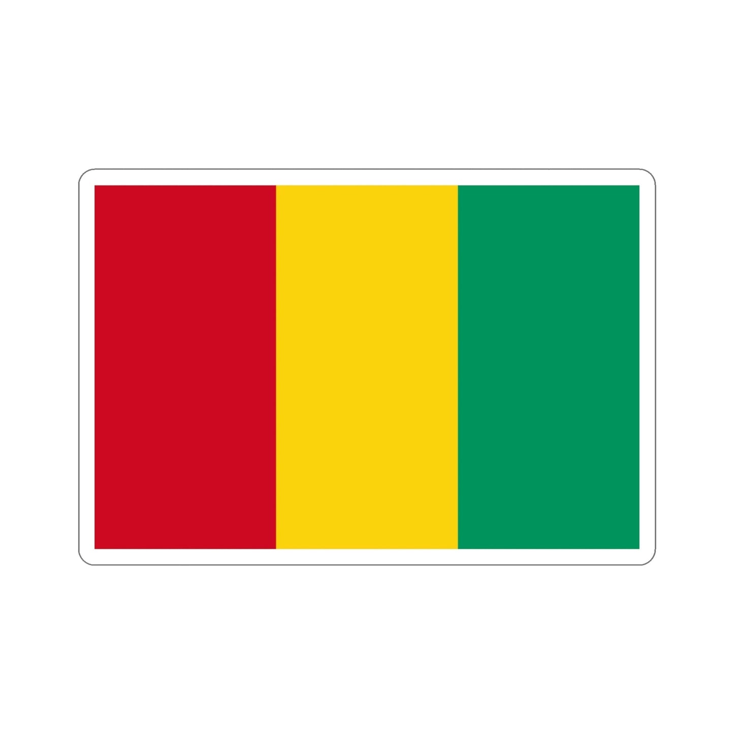 Flag of Guinea STICKER Vinyl Die-Cut Decal-6 Inch-The Sticker Space