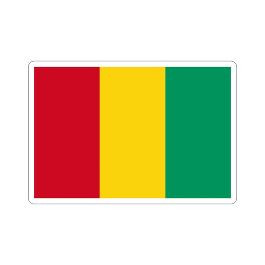 Flag of Guinea STICKER Vinyl Die-Cut Decal-6 Inch-The Sticker Space