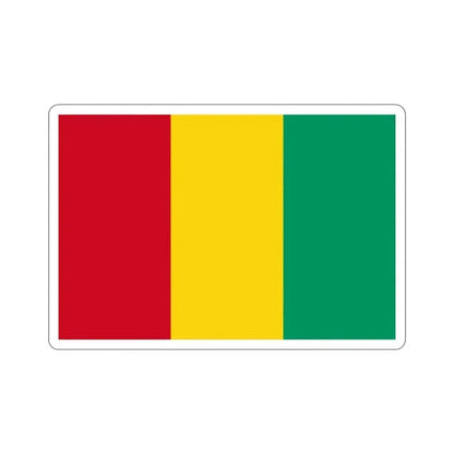 Flag of Guinea STICKER Vinyl Die-Cut Decal 6 Inch - The Sticker Space