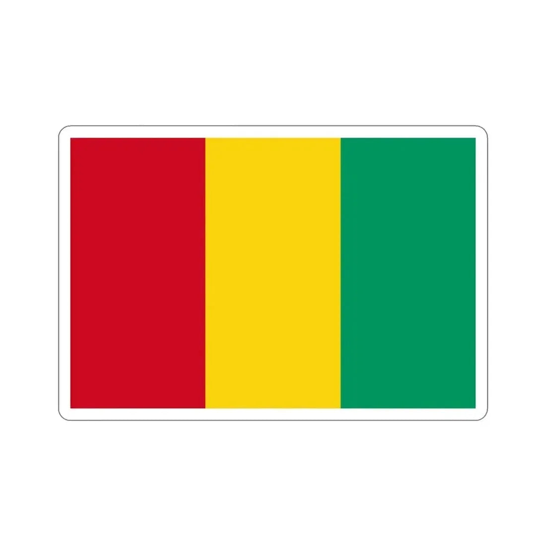 Flag of Guinea STICKER Vinyl Die-Cut Decal - The Sticker Space