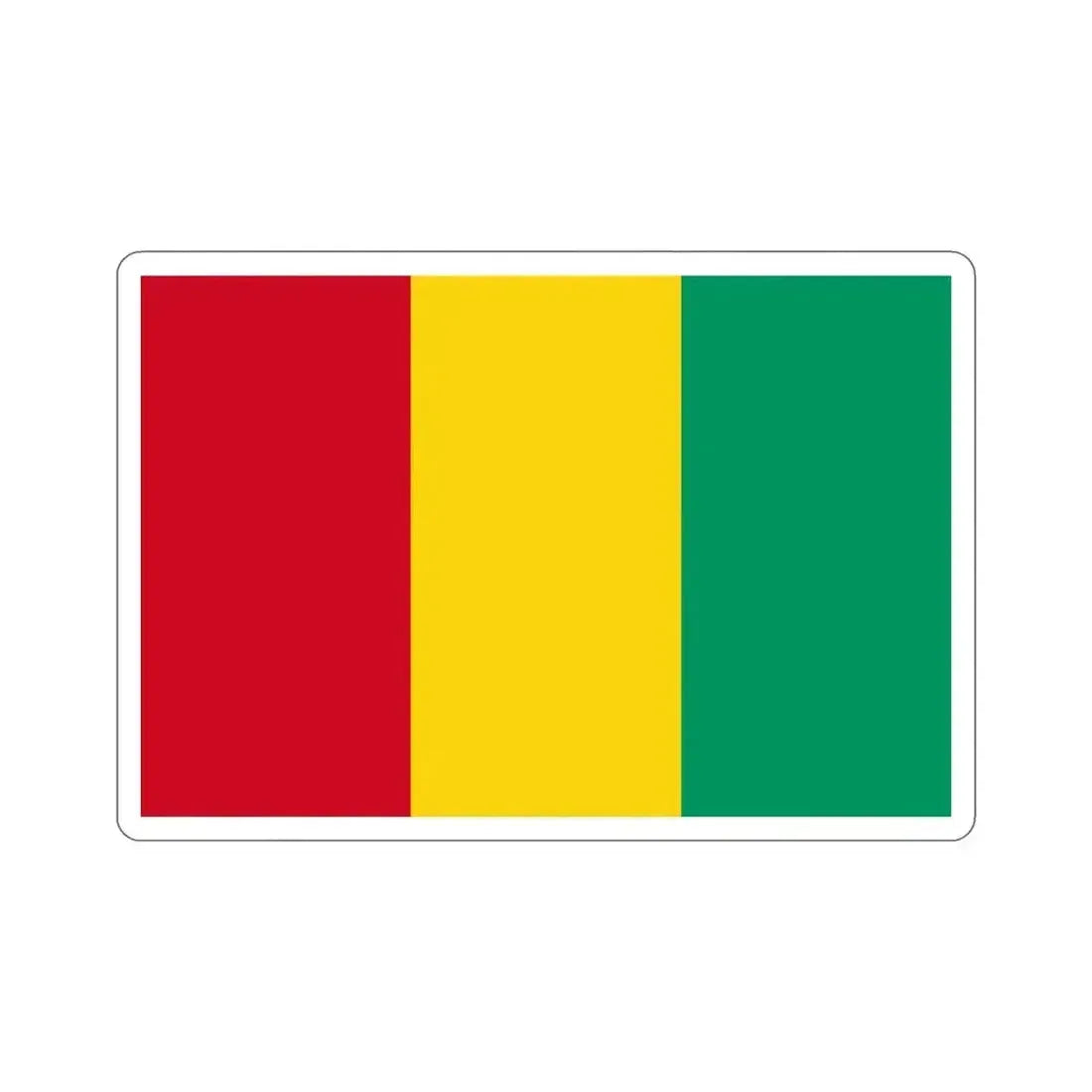 Flag of Guinea STICKER Vinyl Die-Cut Decal - The Sticker Space