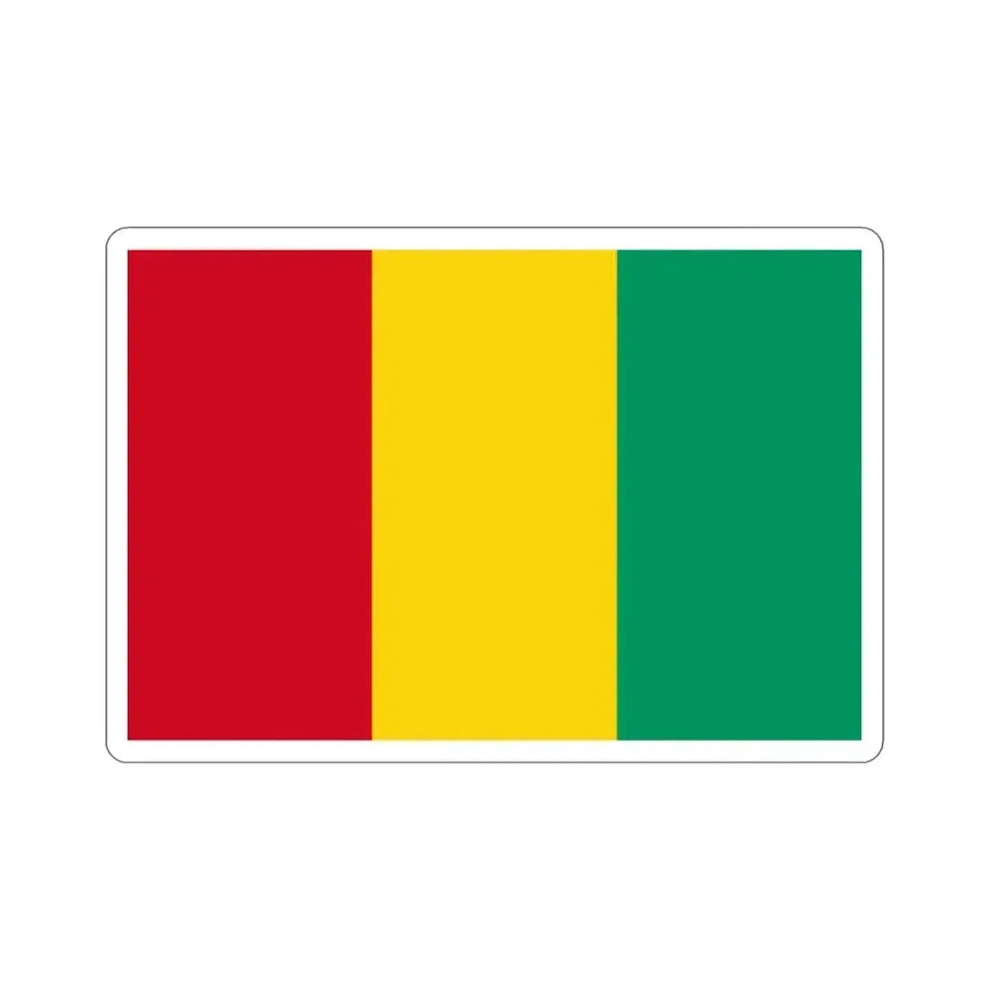 Flag of Guinea STICKER Vinyl Die-Cut Decal - The Sticker Space