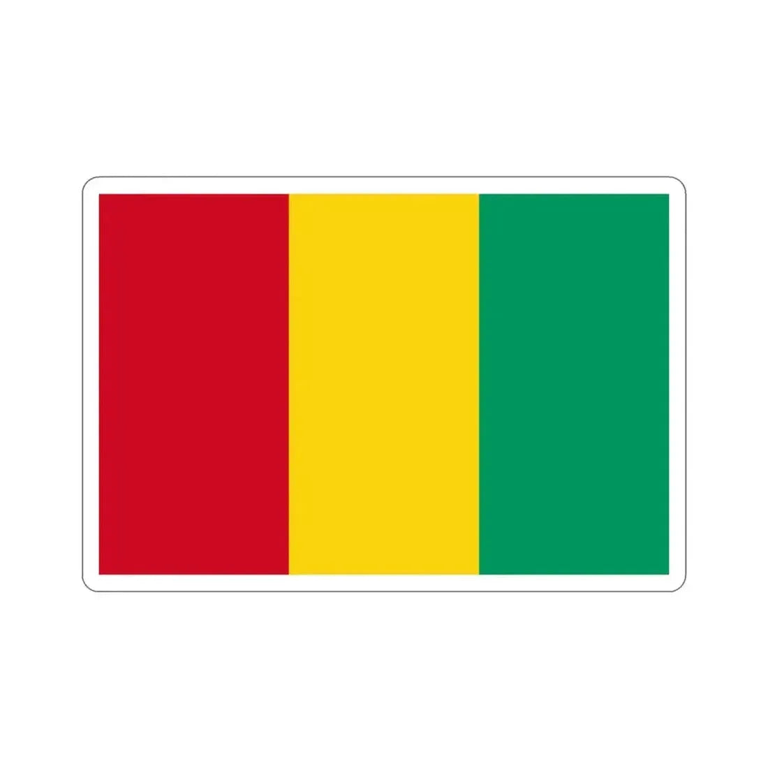 Flag of Guinea STICKER Vinyl Die-Cut Decal - The Sticker Space