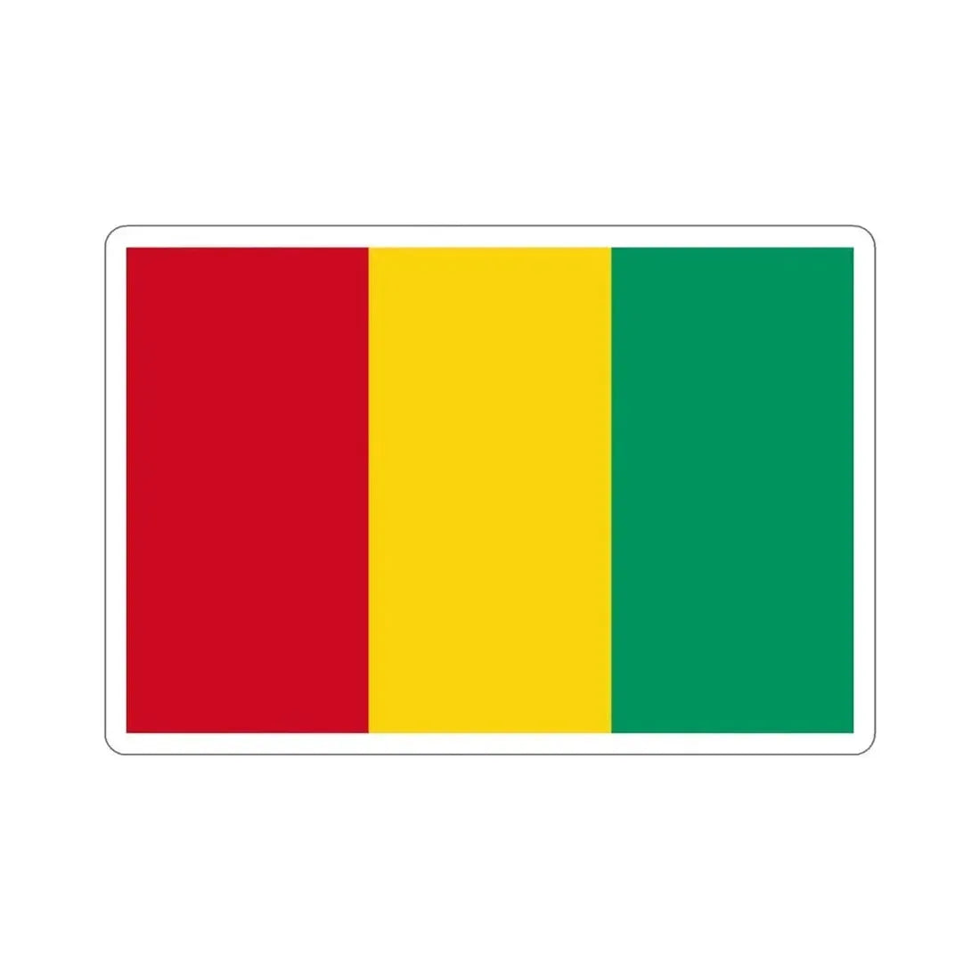 Flag of Guinea STICKER Vinyl Die-Cut Decal - The Sticker Space