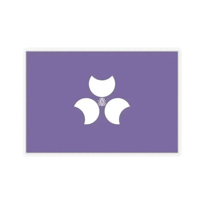 Flag of Gunma Prefecture Japan - STICKER Vinyl Kiss-Cut Decal 3 Inch Transparent - The Sticker Space