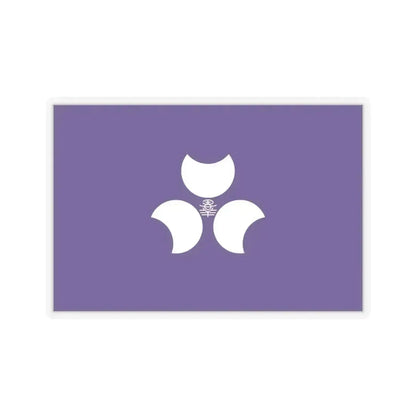 Flag of Gunma Prefecture Japan - STICKER Vinyl Kiss-Cut Decal 4 Inch Transparent - The Sticker Space