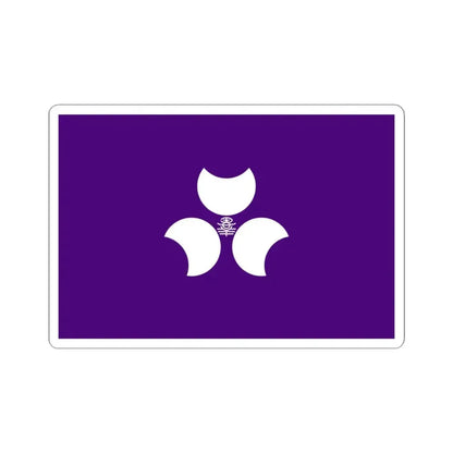 Flag of Gunma Prefecture Japan - STICKER Vinyl Kiss-Cut Decal 4 Inch White - The Sticker Space