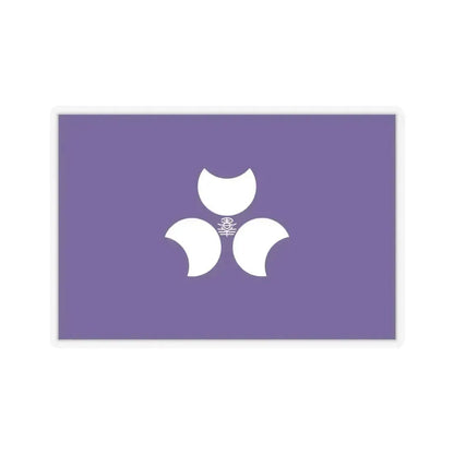 Flag of Gunma Prefecture Japan - STICKER Vinyl Kiss-Cut Decal 6 Inch Transparent - The Sticker Space