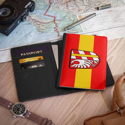 Flag of Günzburg Germany - Passport Holder-3.9" x 5.8"-The Sticker Space