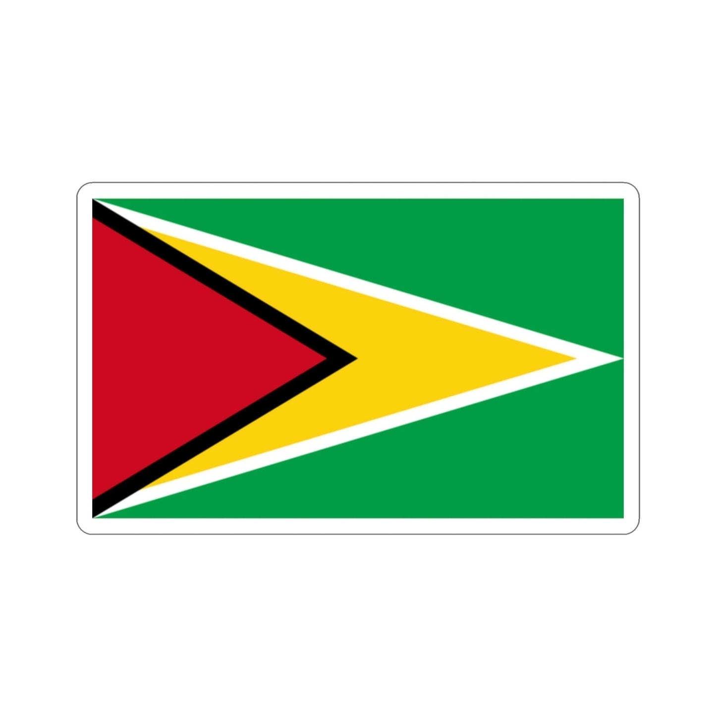 Flag of Guyana STICKER Vinyl Die-Cut Decal-2 Inch-The Sticker Space