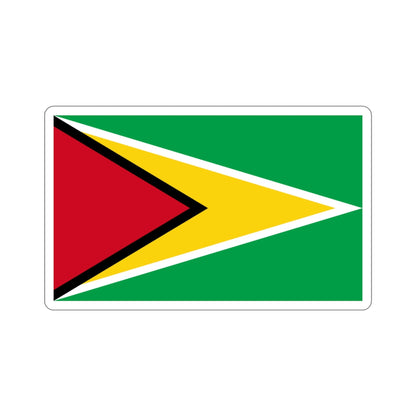 Flag of Guyana STICKER Vinyl Die-Cut Decal-4 Inch-The Sticker Space