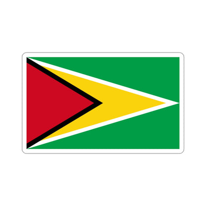 Flag of Guyana STICKER Vinyl Die-Cut Decal-5 Inch-The Sticker Space