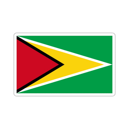 Flag of Guyana STICKER Vinyl Die-Cut Decal-6 Inch-The Sticker Space