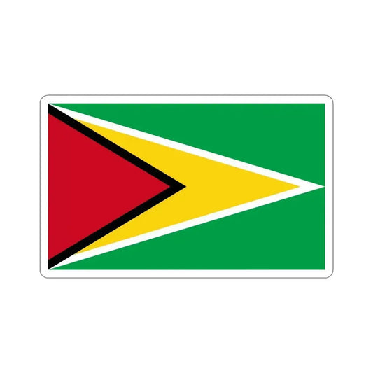Flag of Guyana STICKER Vinyl Die-Cut Decal 6 Inch - The Sticker Space