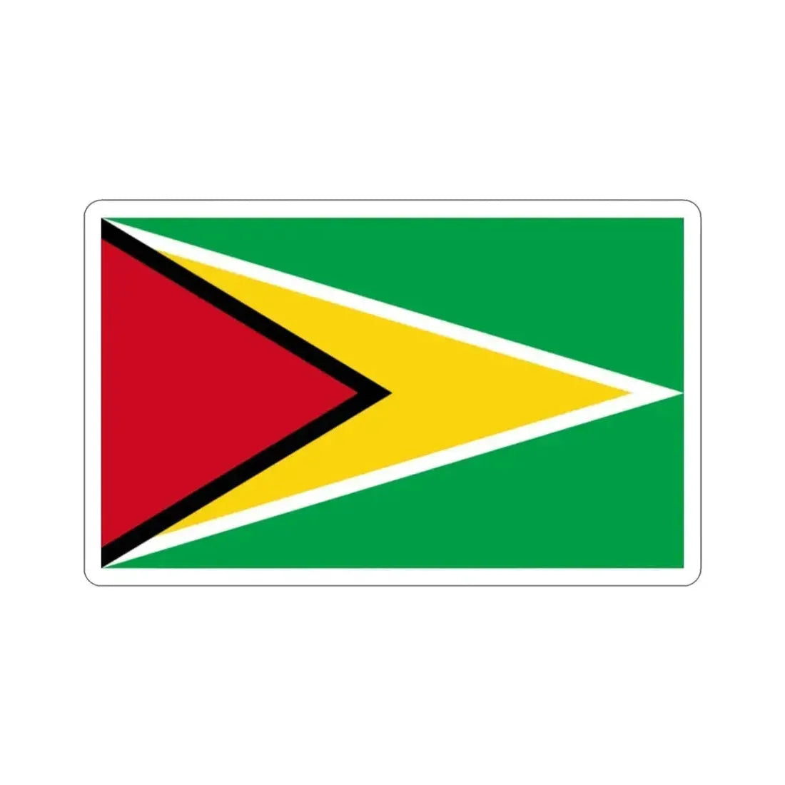 Flag of Guyana STICKER Vinyl Die-Cut Decal - The Sticker Space