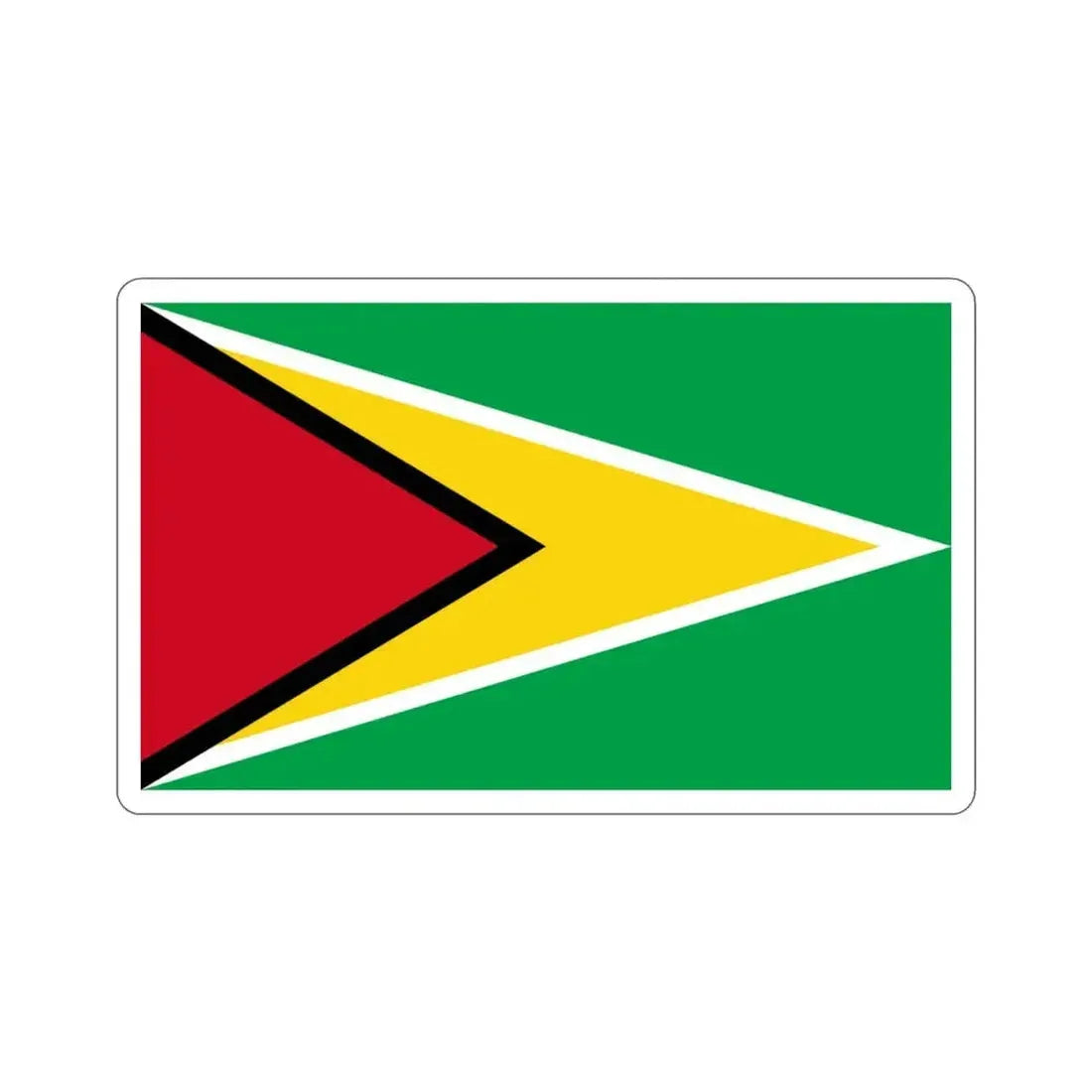 Flag of Guyana STICKER Vinyl Die-Cut Decal - The Sticker Space