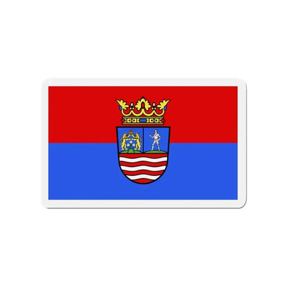 Flag of Győr Moson Sopron County Hungary - Refrigerator Magnet 3 Inch - The Sticker Space