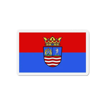 Flag of Győr Moson Sopron County Hungary - Refrigerator Magnet 5 Inch - The Sticker Space