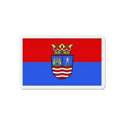 Flag of Győr Moson Sopron County Hungary - Refrigerator Magnet - The Sticker Space
