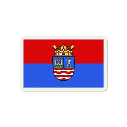 Flag of Győr Moson Sopron County Hungary - Refrigerator Magnet - The Sticker Space