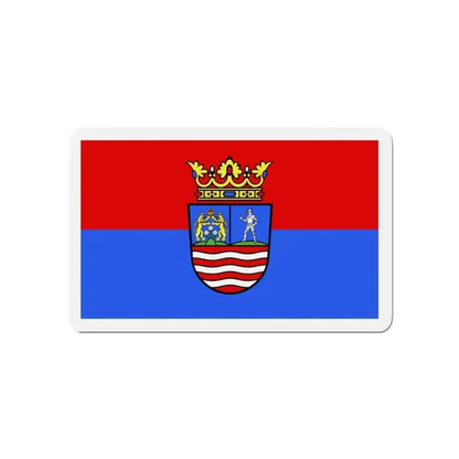 Flag of Győr Moson Sopron County Hungary - Refrigerator Magnet - The Sticker Space