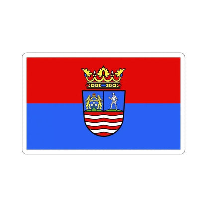 Flag of Győr Moson Sopron County Hungary STICKER Vinyl Die-Cut Decal - The Sticker Space