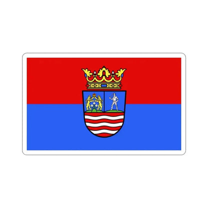 Flag of Győr Moson Sopron County Hungary STICKER Vinyl Die-Cut Decal - The Sticker Space