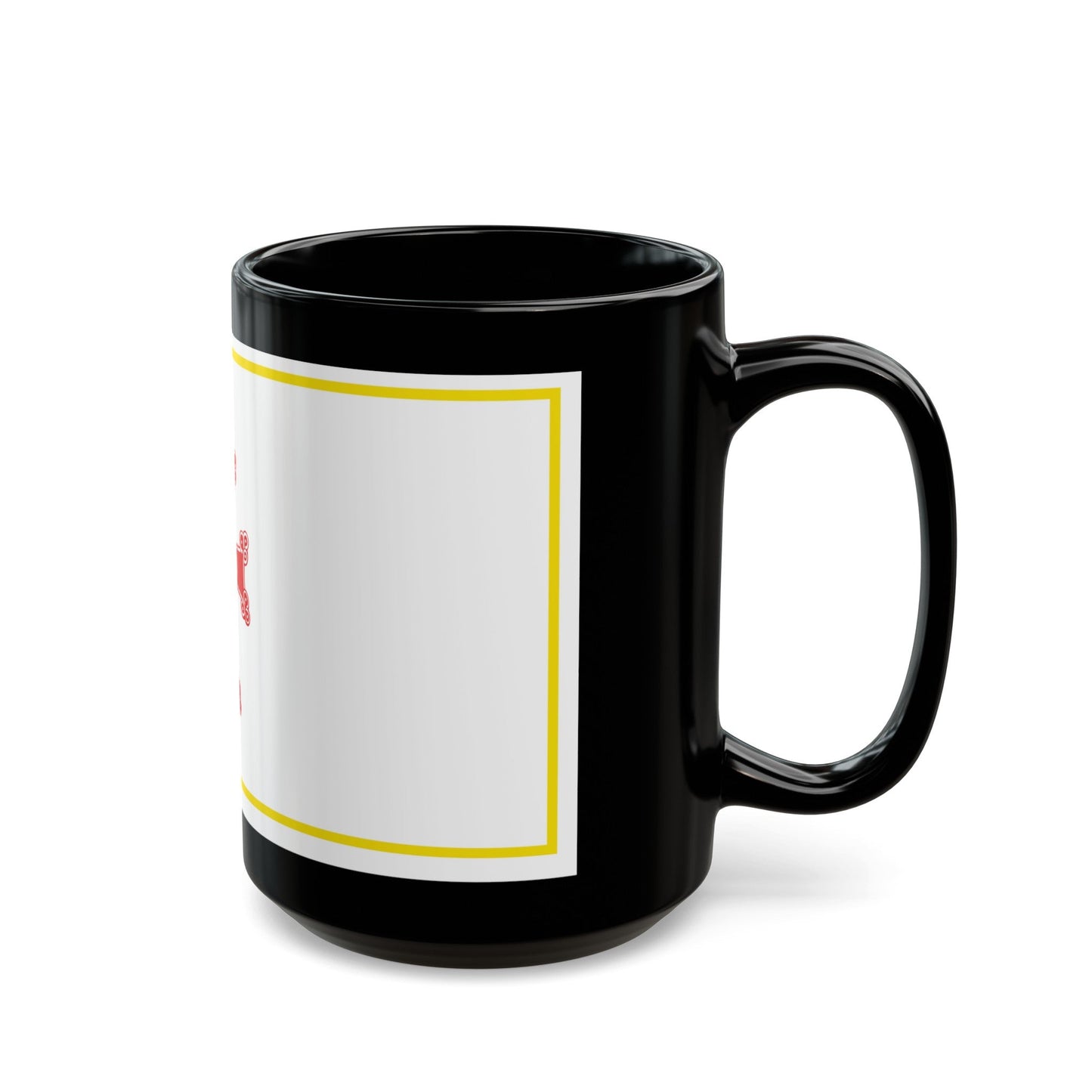 Flag of Gyumri Armenia - Black Coffee Mug-The Sticker Space