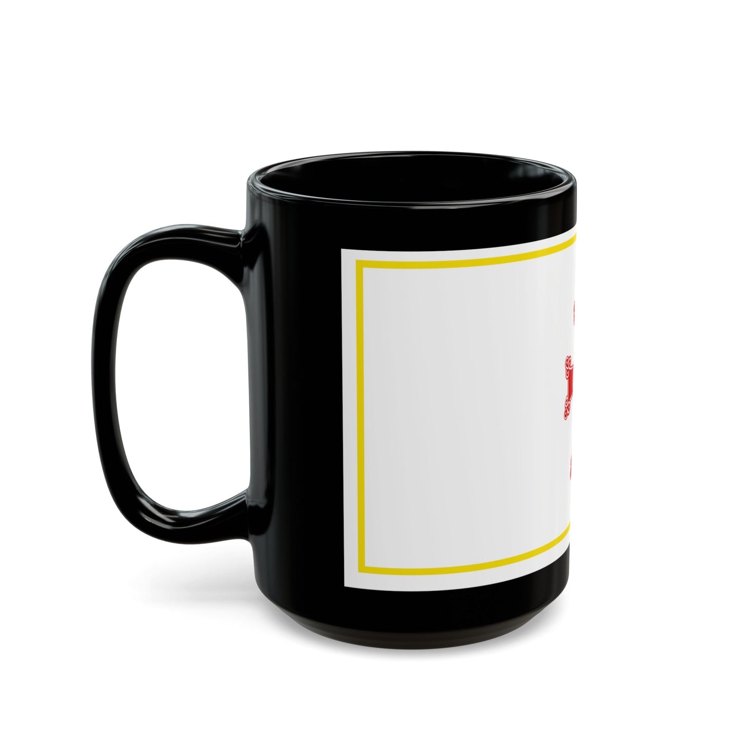 Flag of Gyumri Armenia - Black Coffee Mug-The Sticker Space