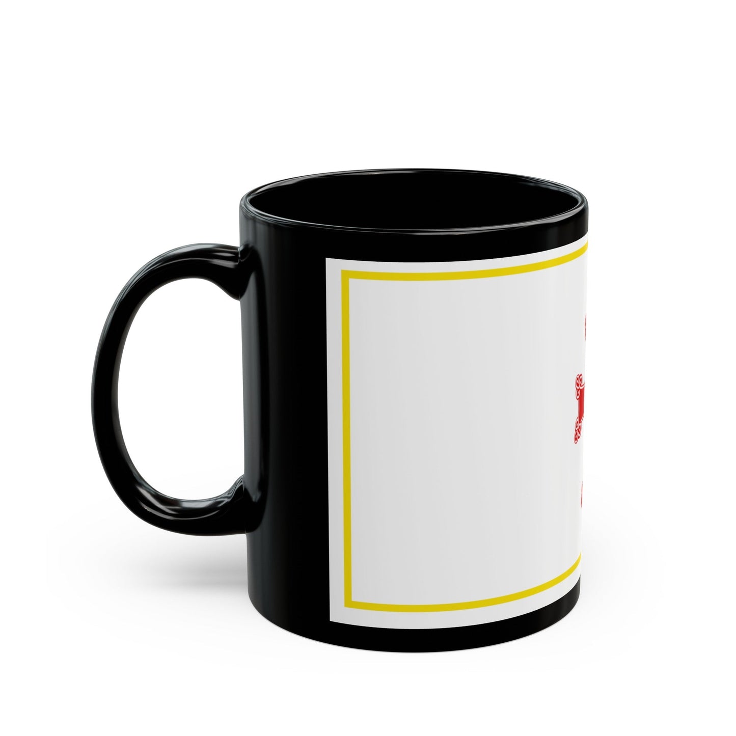 Flag of Gyumri Armenia - Black Coffee Mug-The Sticker Space