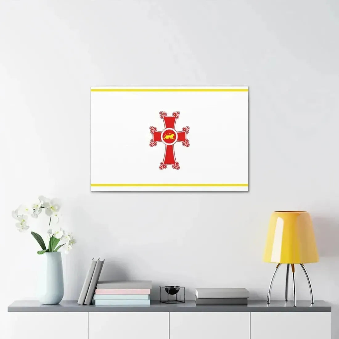 Flag of Gyumri Armenia - Canvas Wall Art - The Sticker Space