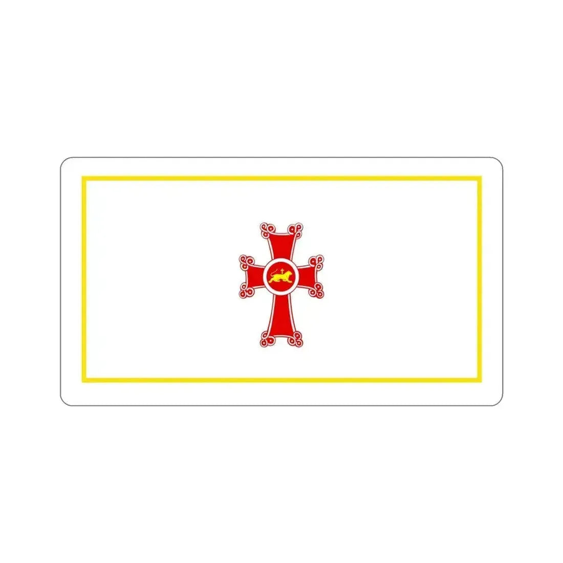 Flag of Gyumri Armenia STICKER Vinyl Die-Cut Decal 5 Inch - The Sticker Space