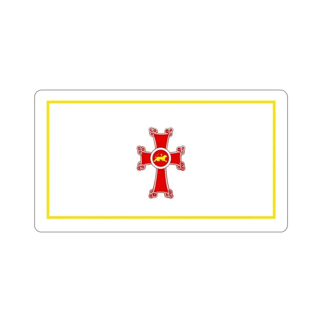 Flag of Gyumri Armenia STICKER Vinyl Die-Cut Decal 5 Inch - The Sticker Space